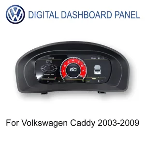 Volkswagen Caddy 2003–2009 แผงหน้าปัดดิจิทัล 9 นิ้ว มุมมองหลัก
