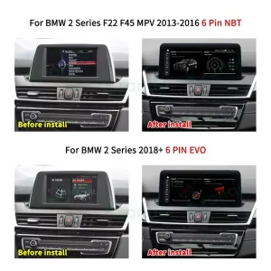 BMW 2 Series NBT EVO หน่วยควบคุมระบบแอนดรอยด์