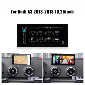 Audi A3 CarPlay สเตอริโอ 2013–2018 พร้อม 8-core CPU, 8+128GB 3 03 2