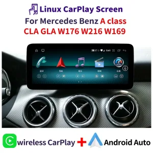Mercedes-Benz W169 หน่วยควบคุมหน้าจอระบบ Android 2012–2018 | 10.25″ 12.3″