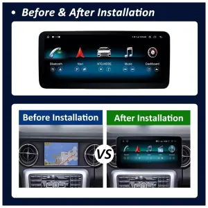 อัปเกรดชุดเครื่องเสียงหน้ารถ Mercedes SLK W171 Android รุ่นปี 2008–2011 NTG4.5 ของคุณด้วย CPU 8 แกน, หน่วยความจำ 4+64GB หรือ 6+128GB, หน้าจอ IPS ขนาด 12.3 นิ้ว, DSP, Wireless CarPlay และ Android Auto.