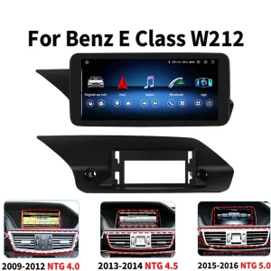 เมอร์เซเดส W212 ระบบเสียงรถยนต์แอนดรอยด์ 2015–2016 | CarPlay DSP