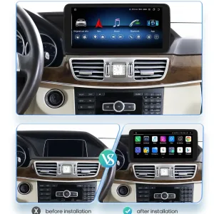 เมอร์เซเดส W212 ระบบเสียงรถยนต์แอนดรอยด์ 2015–2016 | CarPlay DSP