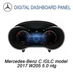Mercedes C GLC แผงหน้าปัดดิจิทัล 2017 W205 NTG 5.0 | 12.3″ CarPlay