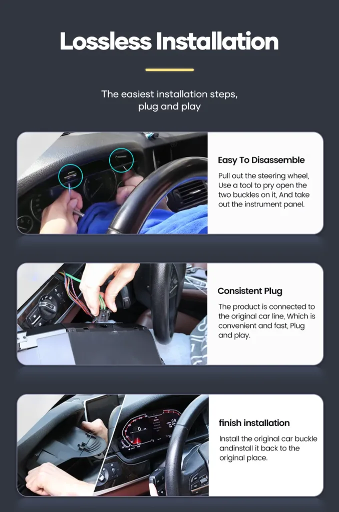 Mercedes ML GL แผงหน้าปัดดิจิทัล 2005–2010 | 12.3″ CarPlay, Android Auto