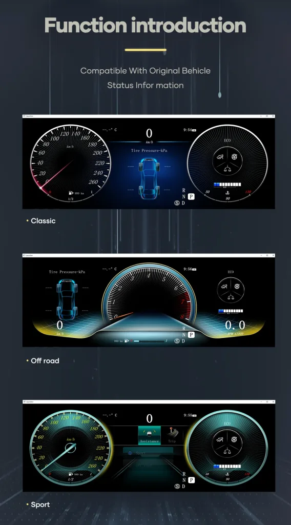 Mercedes ML GL แผงหน้าปัดดิจิทัล 2005–2010 | 12.3″ CarPlay, Android Auto