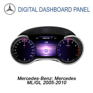 Mercedes ML GL แผงหน้าปัดดิจิทัล 2005–2010 | 12.3″ CarPlay, Android Auto