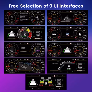 Audi TT Mk2 Virtual Cockpit – 12.3″ Digital Cluster for 8J 2008–2014 8 12.3 นิ้ว แผงหน้าปัดดิจิตอล สำหรับ Audi TT 2009–2013