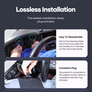 Mercedes ML GL Digital Cluster 2005–2010 W164 X164 12.3-Inch LCD Upgrade 7 Mercedes ML GL แผงหน้าปัดดิจิทัล 2005–2010 | 12.3″ CarPlay, Android Auto