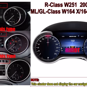 Mercedes G Class Digital Cluster 2013–2019 | 12.3″ 8 Mercedes ML GL แผงหน้าปัดดิจิทัล 2012–2015 | 12.3″ CarPlay, Android Auto