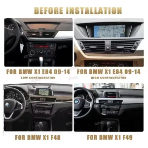 BMW X1 E84 CIC Android Screen 2009–2015 with CarPlay & Android Auto 4 BMW X1 หน่วยควบคุมระบบ Android 2009–2015 | ระบบเสียง CarPlay