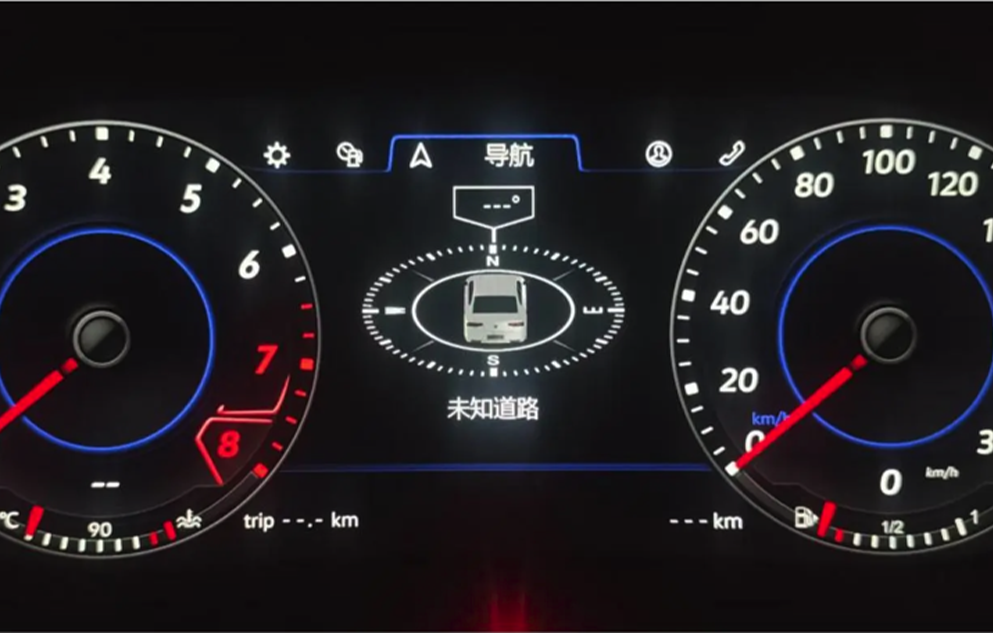 Car LCD instrument panel