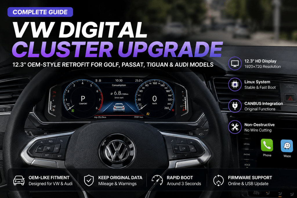 คู่มือการอัปเกรด VW Digital Cluster