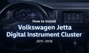 วิธีติดตั้งแผงหน้าปัดดิจิทัลสำหรับ Volkswagen Jetta