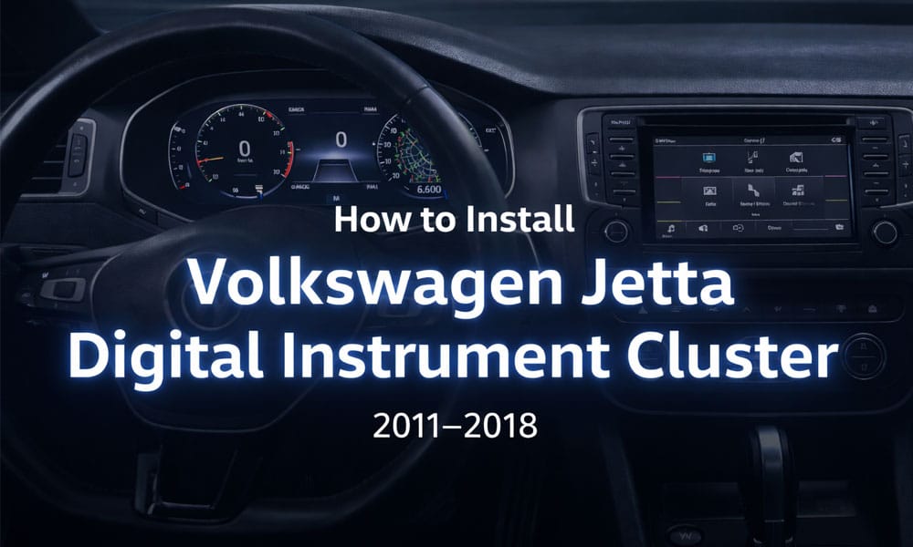 วิธีติดตั้งแผงหน้าปัดดิจิทัลสำหรับ Volkswagen Jetta