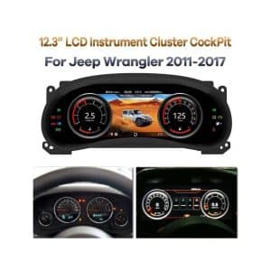 แผงหน้าปัดมาตรวัด LCD สำหรับ Wrangler JK