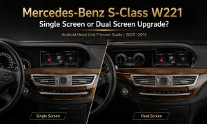 การอัปเกรดชุดเครื่องเสียงหน้ารถ Android สำหรับ Mercedes-Benz S-Class W221