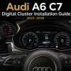 วิธีติดตั้งชุดหน้าปัดดิจิทัล Audi A6 C7 (2012-2018)