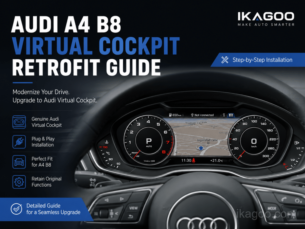 การติดตั้ง Audi A4 B8 Virtual Cockpit แบบย้อนยุค: MMI, ความรู้สึกเหมือนของแท้, การติดตั้ง, และคำถามจากผู้ซื้อ