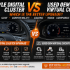 อัปเกรด Digital Cluster ที่ดีที่สุด: สไตล์ OEM vs Used OEM Virtual Cockpit