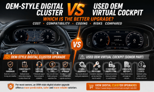 อัปเกรด Digital Cluster ที่ดีที่สุด: สไตล์ OEM vs Used OEM Virtual Cockpit
