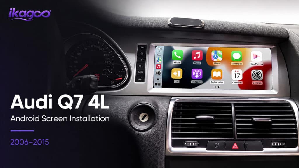 Audi Q7 การติดตั้งหน้าจอ Android : ทำให้ MMI และ MOST ยังคงทำงาน