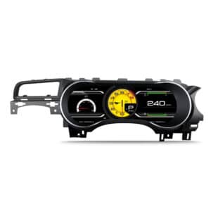 มุมมองผลิตภัณฑ์ Ford Mustang S550 Digital Cluster บนพื้นหลังสีขาว