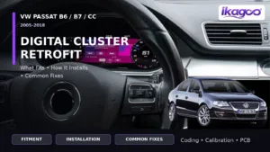 การติดตั้งและปรับแต่งแผงหน้าปัดดิจิทัลสำหรับ VW Passat B6 B7 CC รวมถึงวิธีแก้ไขปัญหาทั่วไป