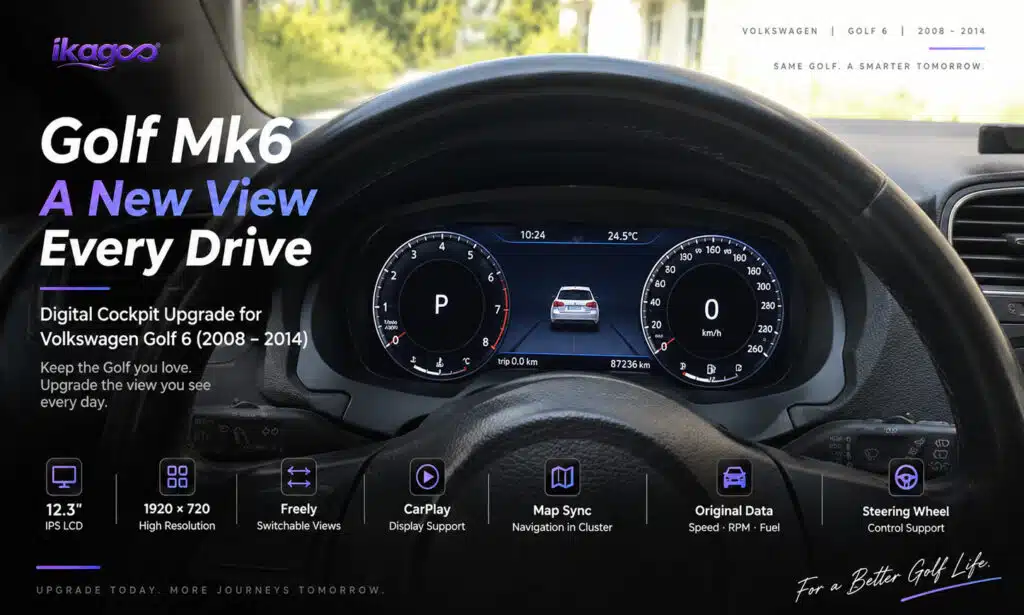 Golf Mk6 Digital Cockpit Upgrade: CarPlay, Map Sync & More