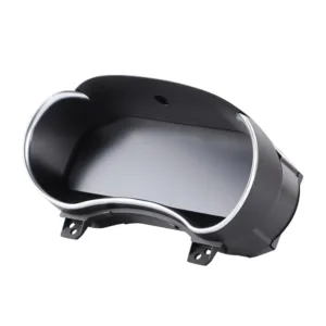 Angled Jeep Grand Cherokee digital instrument cluster housing view