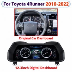 Toyota 4Runner digital instrument cluster before after