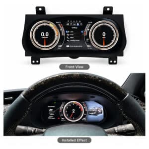มุมมองแดชบอร์ดที่ติดตั้งคลัสเตอร์ดิจิทัล Toyota Hilux Fortuner