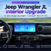 การอัปเกรดภายใน Jeep Wrangler JL: ค็อกพิทแบบจอคู่คุ้มค่าหรือไม่?