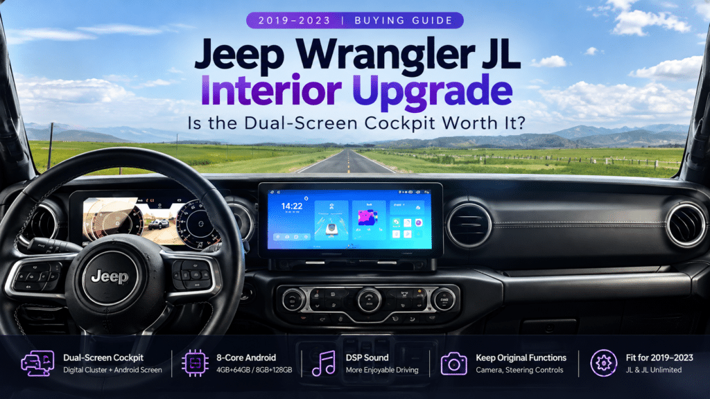 การอัปเกรดภายใน Jeep Wrangler JL: ค็อกพิทแบบจอคู่คุ้มค่าหรือไม่?