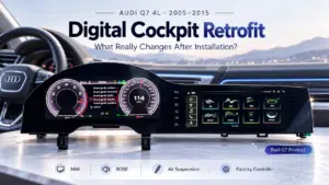 การติดตั้ง Digital Cockpit สำหรับ Audi Q7 4L – แผงหน้าปัดเดิมเทียบกับ Digital Cockpit iKAGOO ที่ติดตั้งแล้ว