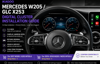 คู่มือการติดตั้งแผงแสดงข้อมูลดิจิทัล Mercedes W205