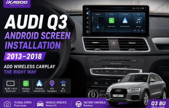 การติดตั้งหน้าจอ Android สำหรับ Audi Q3 2013-2018
